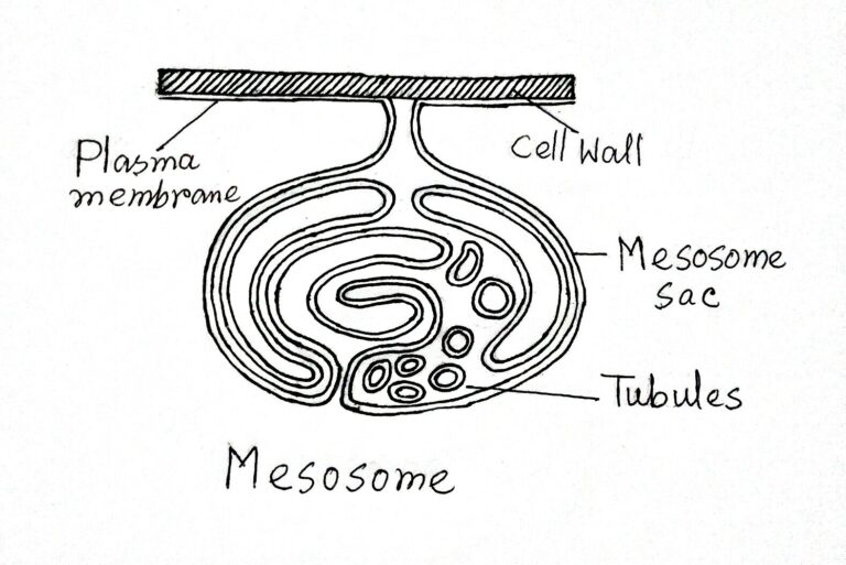 Structure and Function of a Typical Bacterial Cell with Diagram